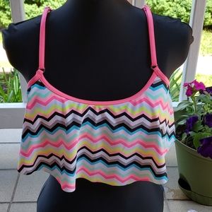 Women's SO Swim Top Hankerchief Style Women's Size Medium to Large